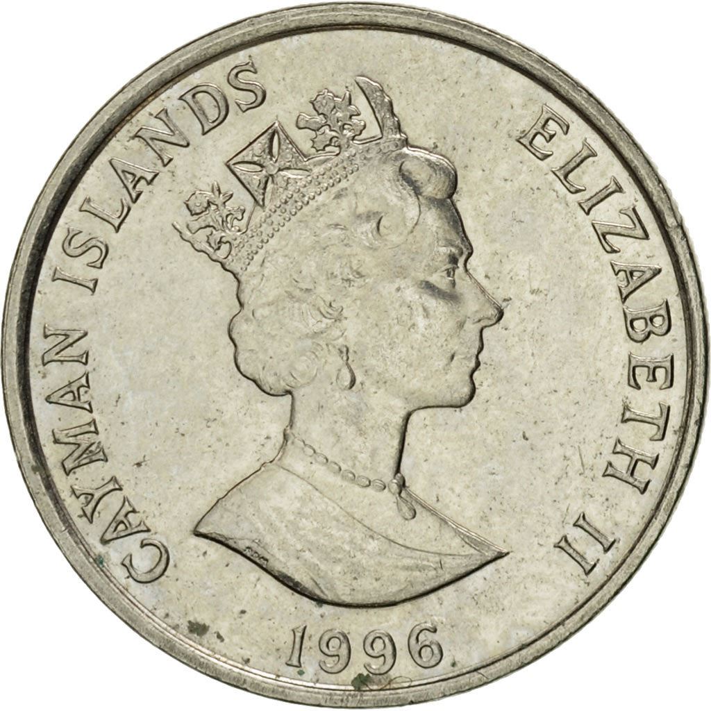 Cayman Islands | 10 Cents Coin | Green Turtle | Elizabeth II | Km:89A | 1992 - 1996