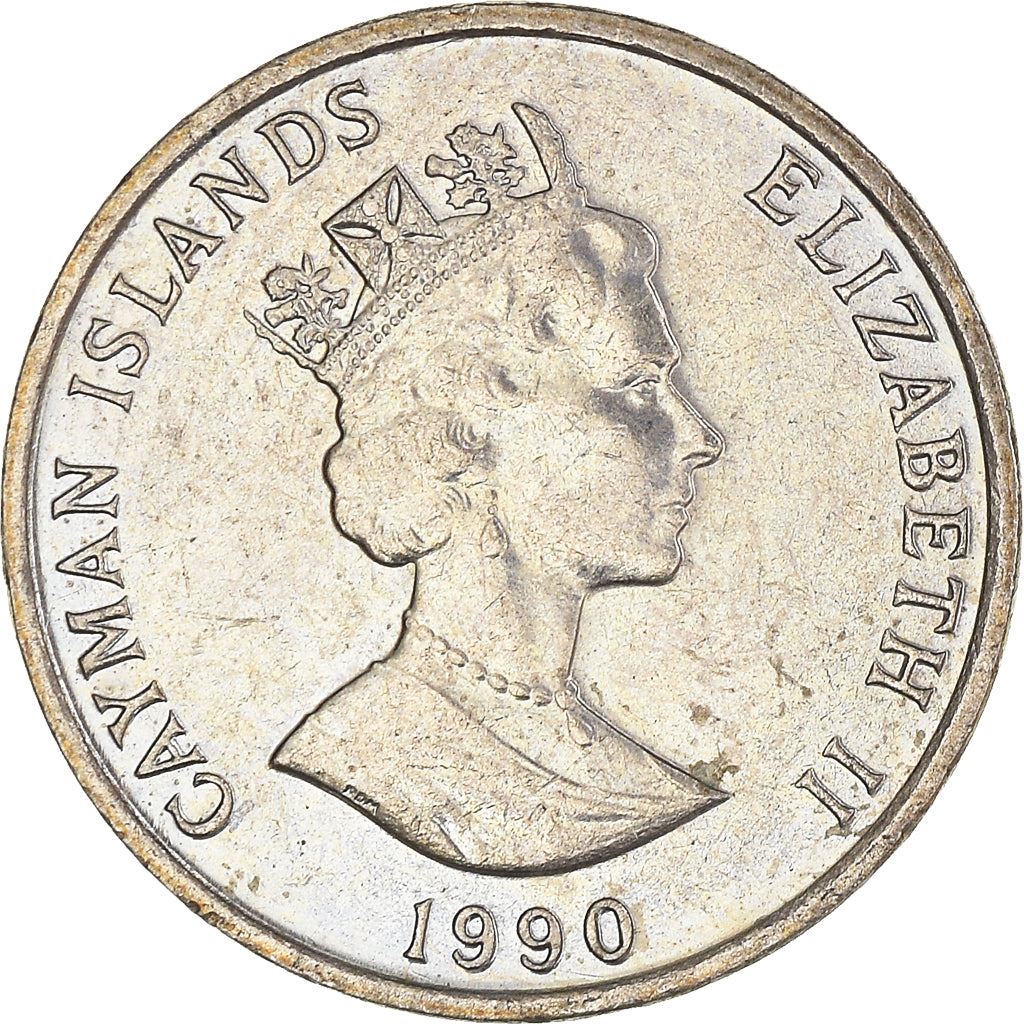 Cayman Islands | 5 Cents Coin | Crayfish | Elizabeth II | Km:88A | 1992 - 1996