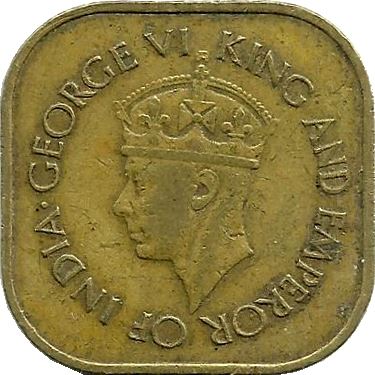 Ceylon | 5 Cents Coin | King George VI | KM113.1 | 1942 - 1945