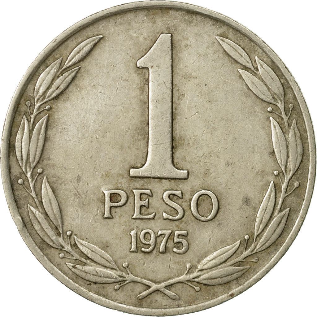 Chile | 1 Peso Coin| Bernardo O'Higgins | KM207 | 1975