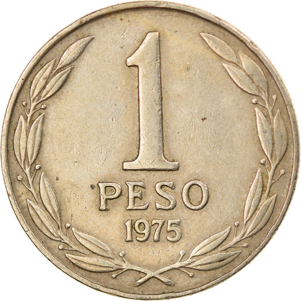 Chile | 1 Peso Coin| Bernardo O'Higgins | KM207 | 1975