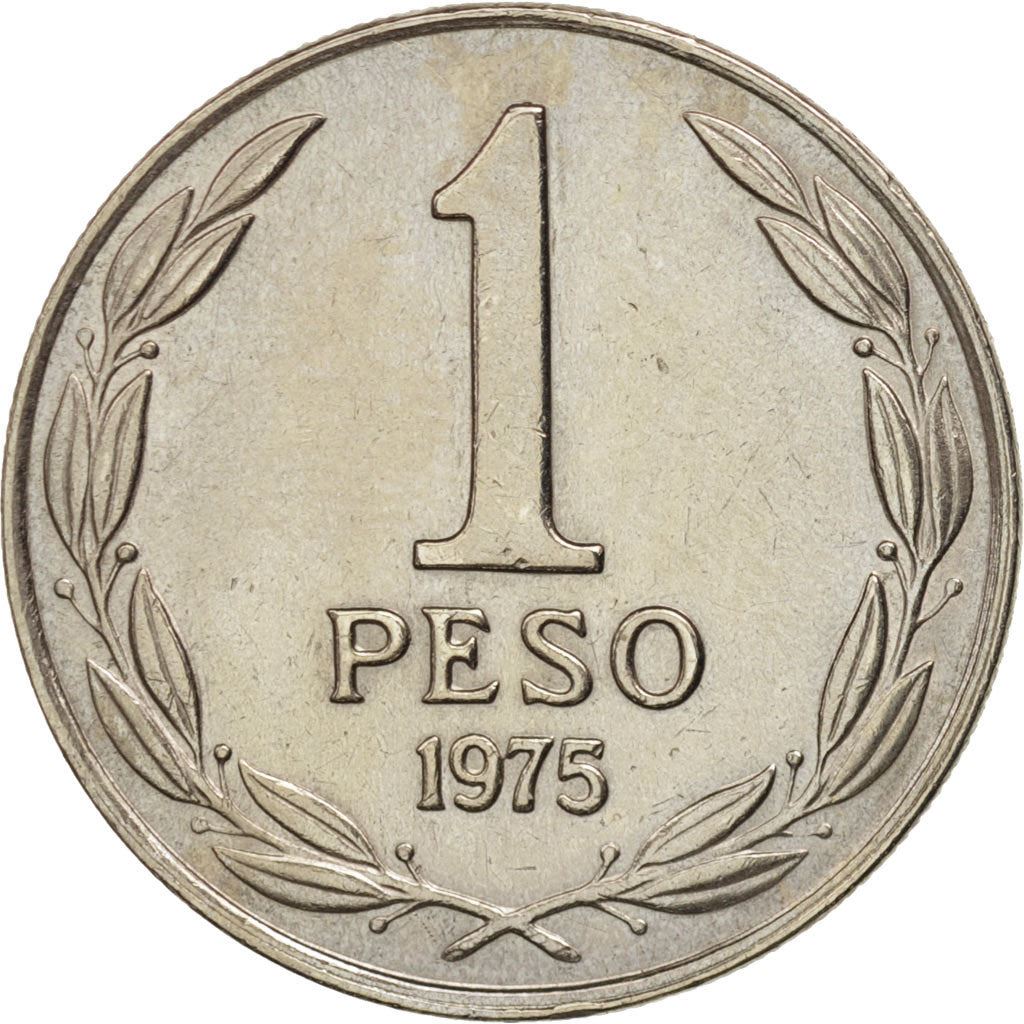 Chile | 1 Peso Coin| Bernardo O'Higgins | KM207 | 1975