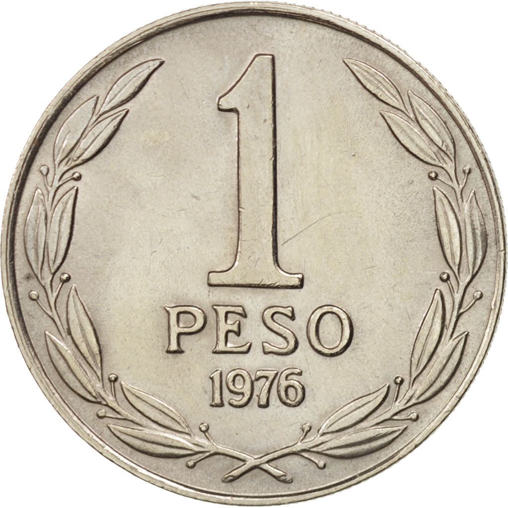 Chile | 1 Peso Coin | Bernardo O'Higgins| KM208 | 1976 - 1977