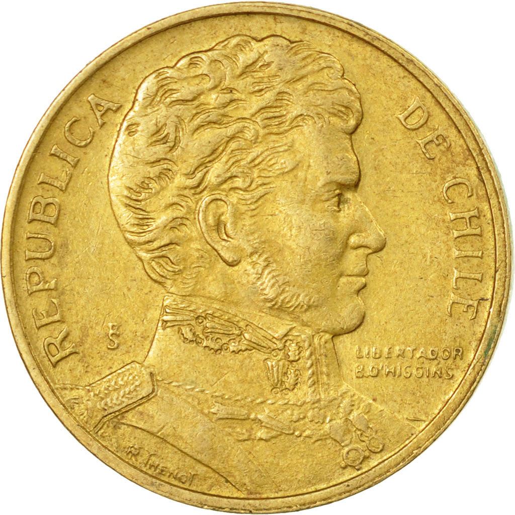 Chile | 1 Peso Coin | Bernardo O'Higgins | KM216 | 1981 - 1992