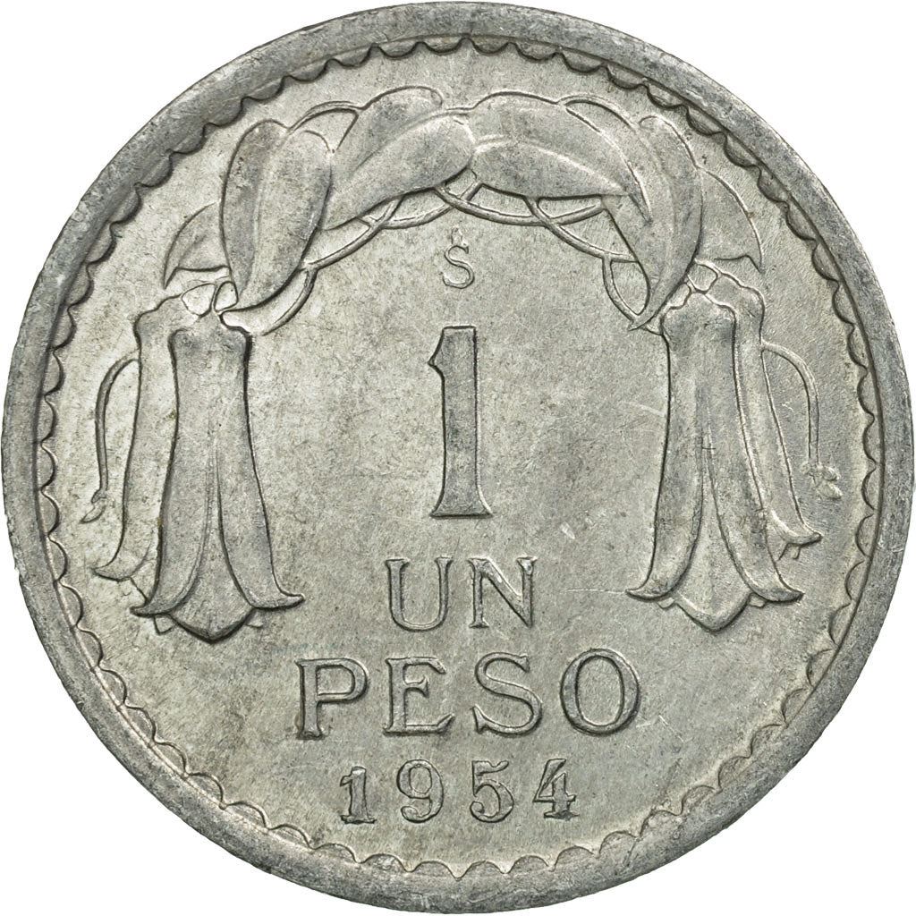 Chile | 1 Peso | KM179a | 1954 - 1958