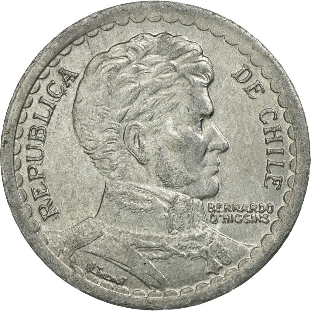 Chile | 1 Peso | KM179a | 1954 - 1958