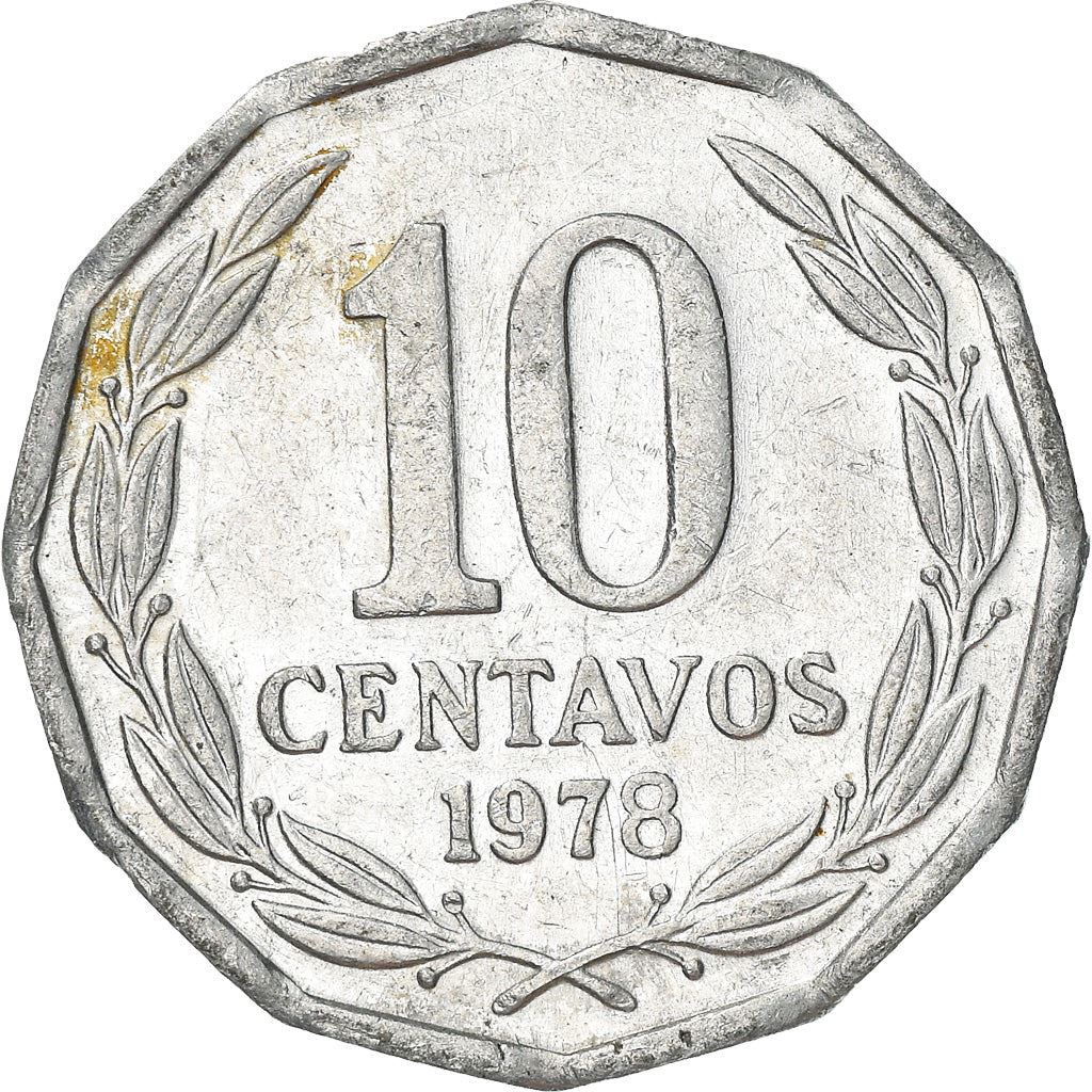 Chile | 10 Centavos Coin | KM205a | 1976 - 1979