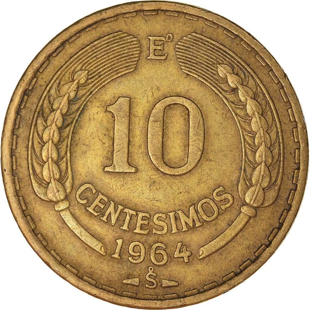 Chile 10 Centesimos | KM191 | 1960 - 1970