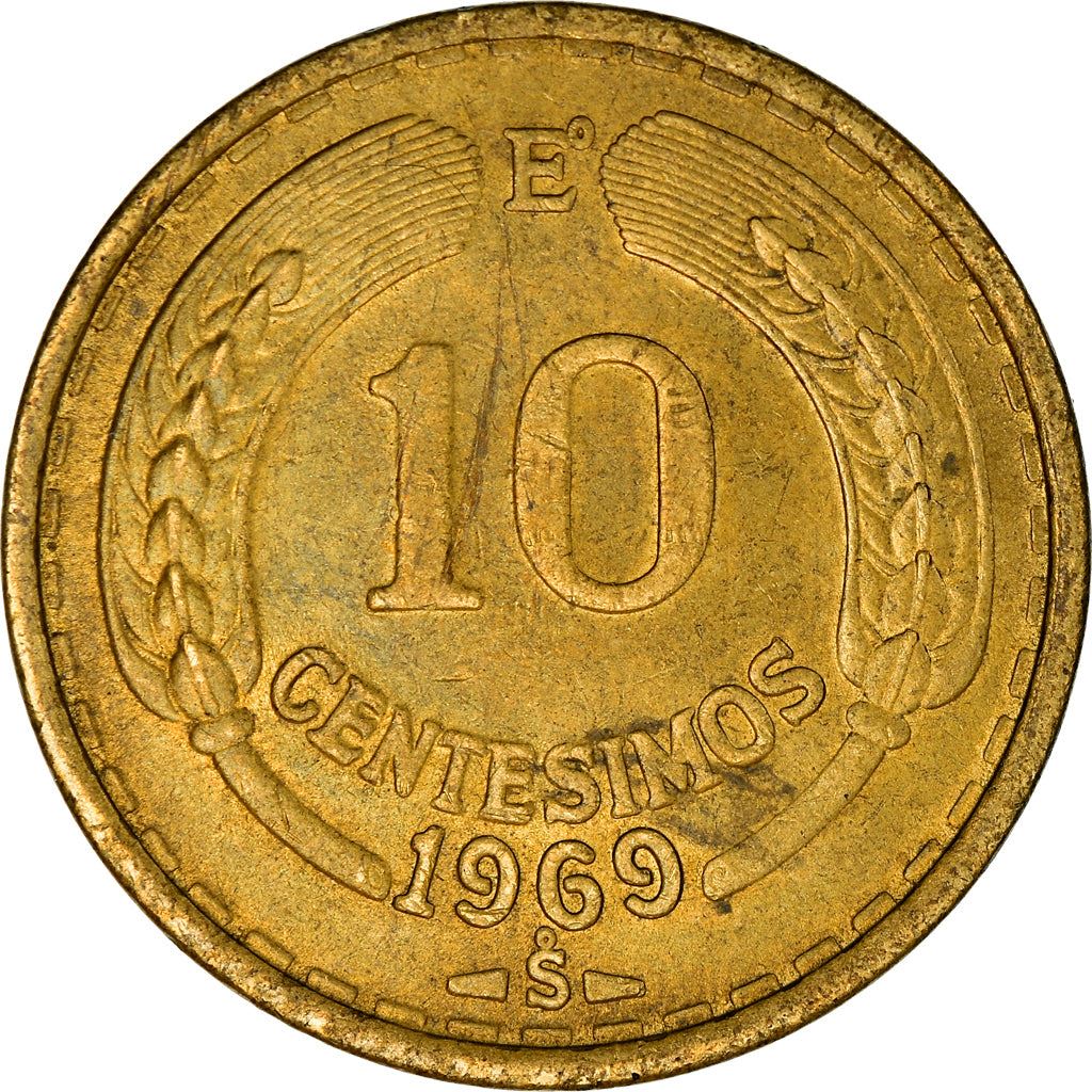 Chile 10 Centesimos | KM191 | 1960 - 1970