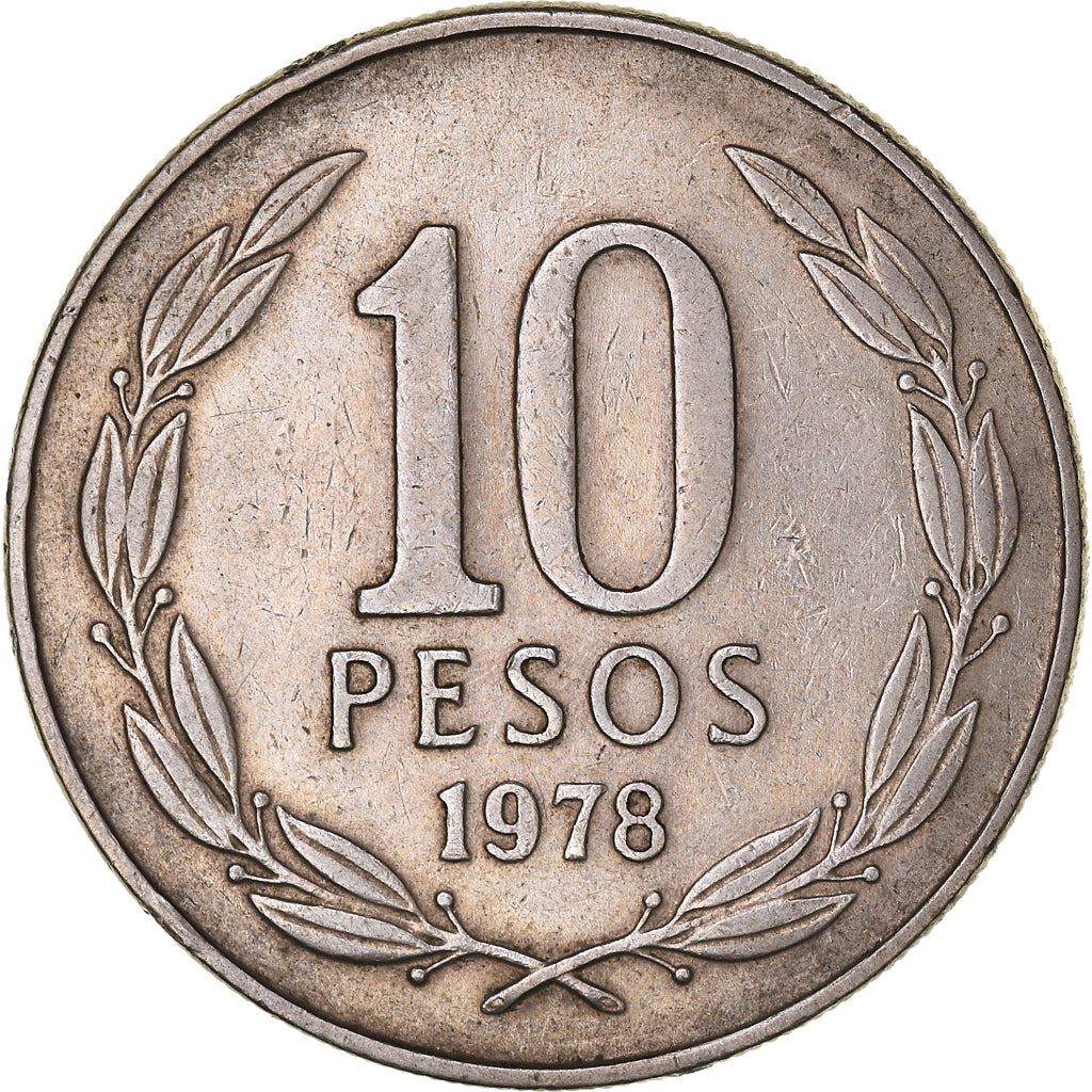 Chile | 10 Pesos | KM210 | 1976 - 1980