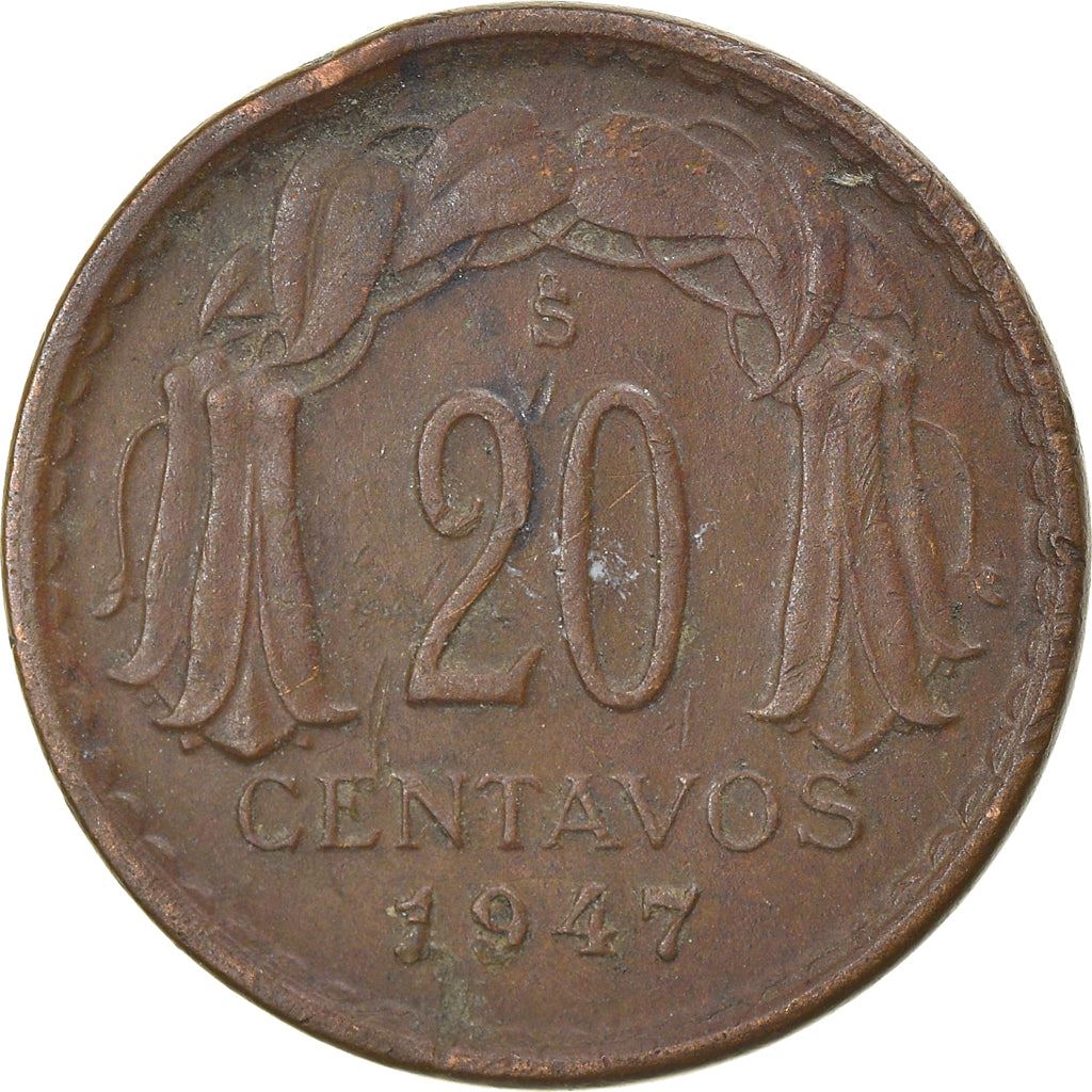 Chile | 20 Centavos Coin | KM177 | 1942 - 1953