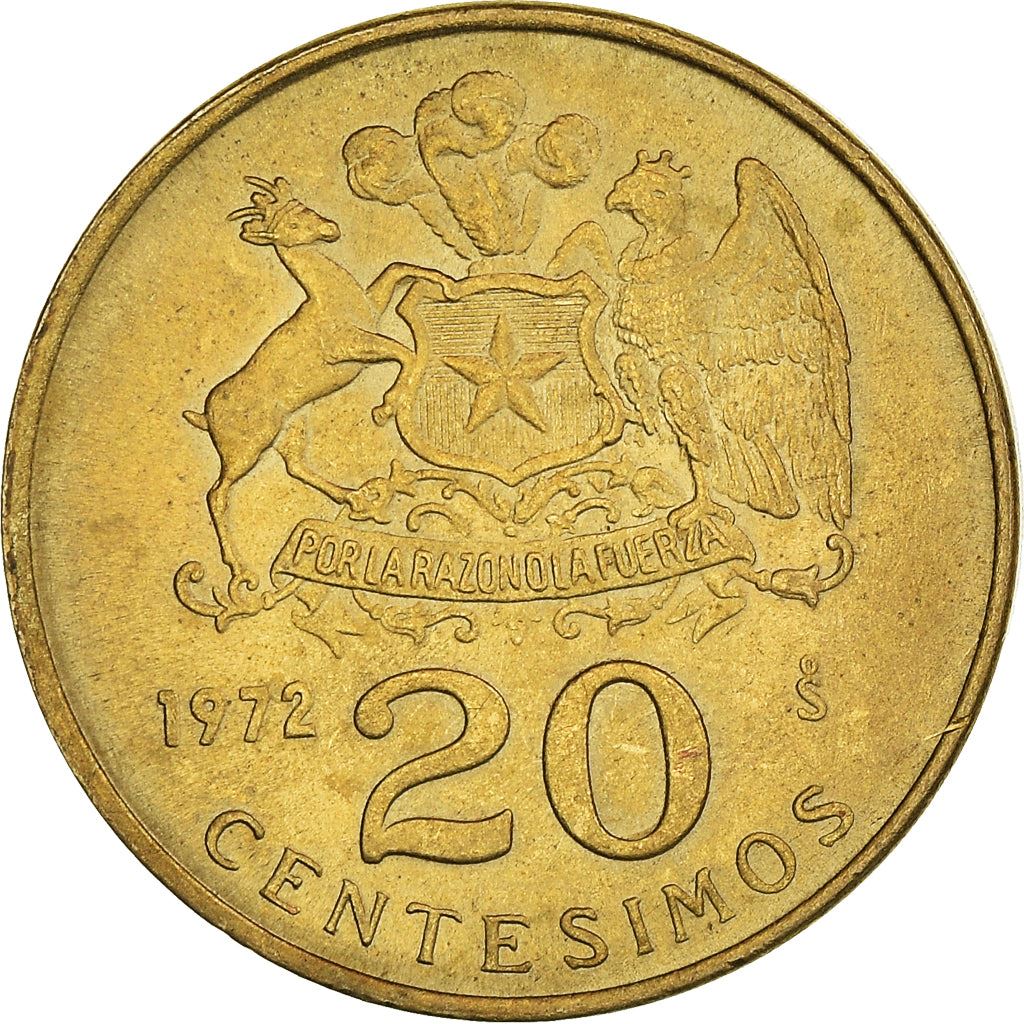 Chile | 20 Centesimos | KM195 | 1971 - 1972