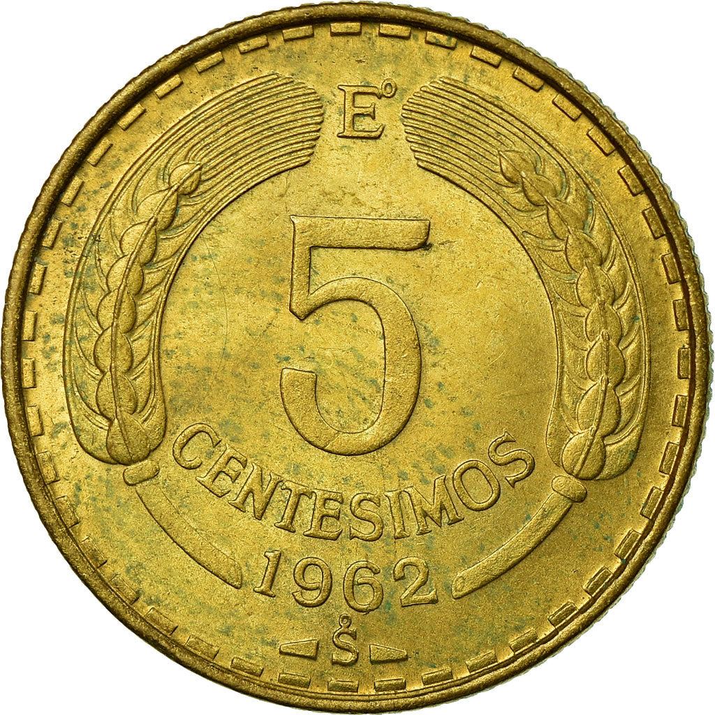 Chile | 5 Centesimos Coin | Andean Condor | KM190 | 1960 - 1970