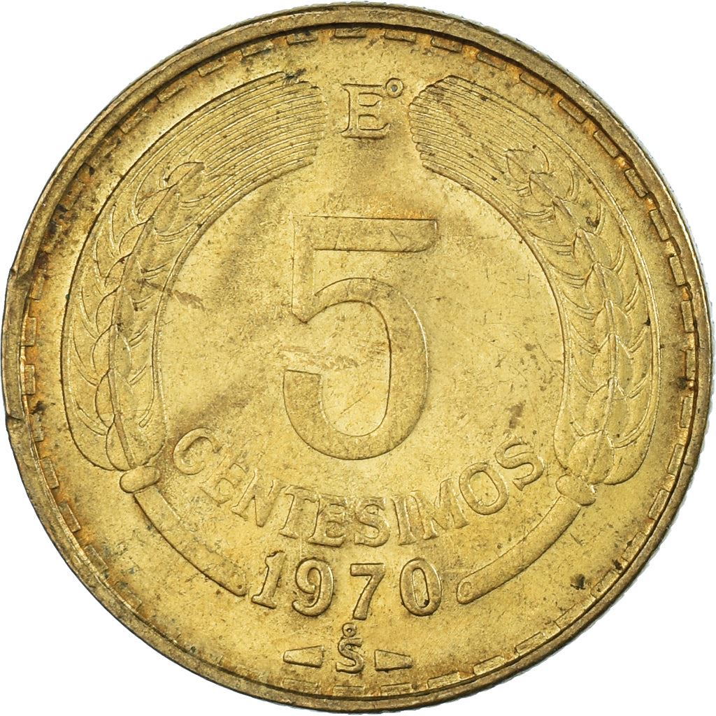 Chile | 5 Centesimos Coin | Andean Condor | KM190 | 1960 - 1970