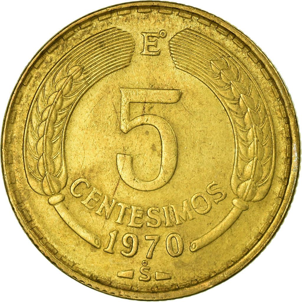 Chile | 5 Centesimos Coin | Andean Condor | KM190 | 1960 - 1970