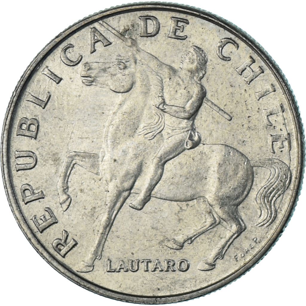 Chile | 5 Escudos Coin | Lautaro | Swift Hawk | KM199 | 1971 - 1972