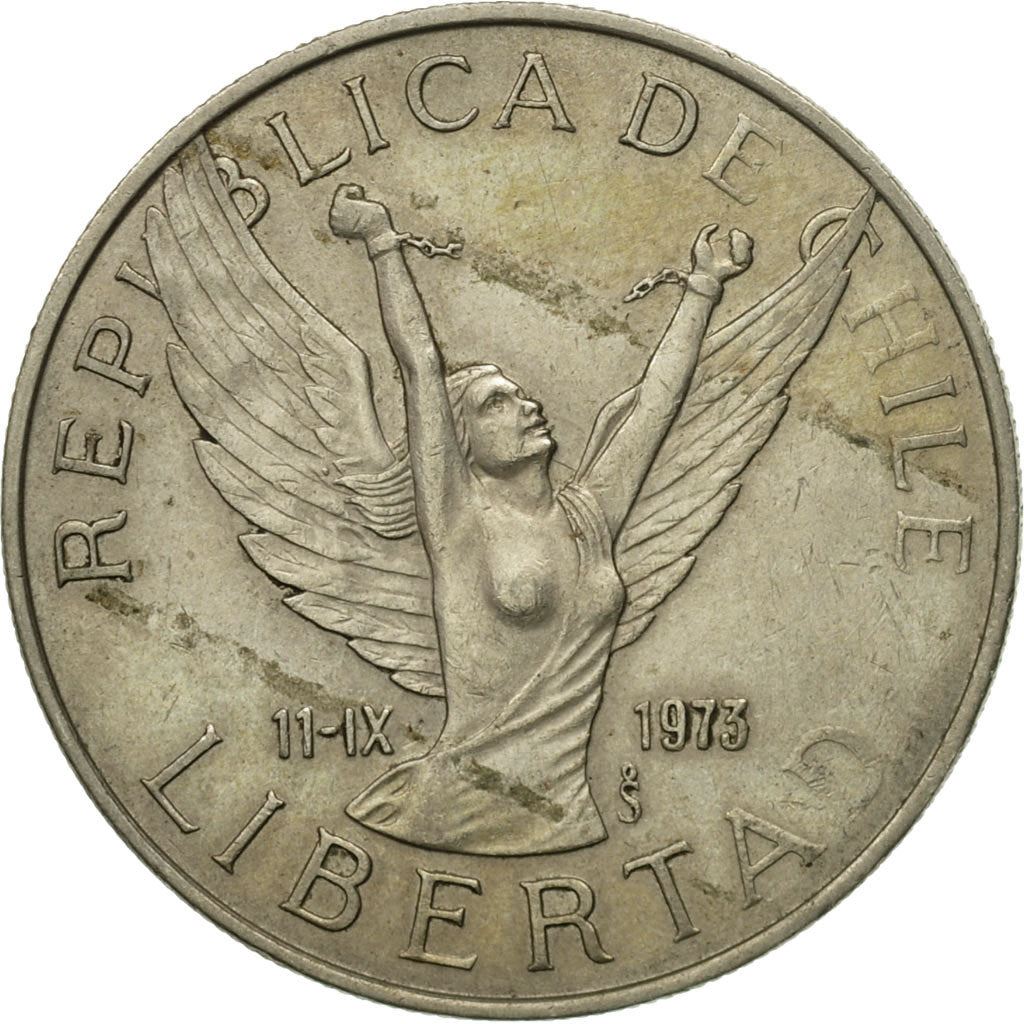 Chile | 5 Pesos Coin | Angel of Liberty | KM209 | 1976 - 1980