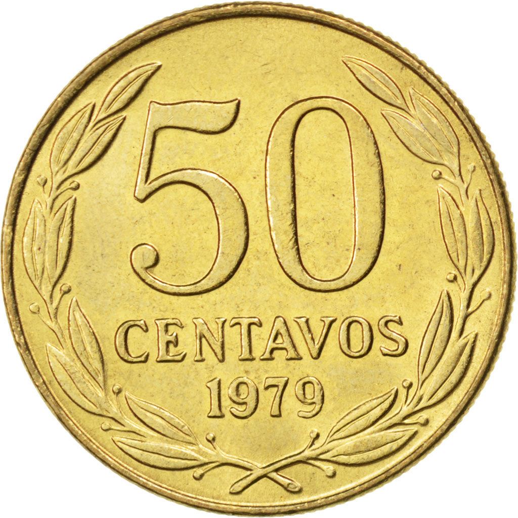 Chile | 50 Centavos Coin | Andean Condor | KM206a | 1978 - 1979