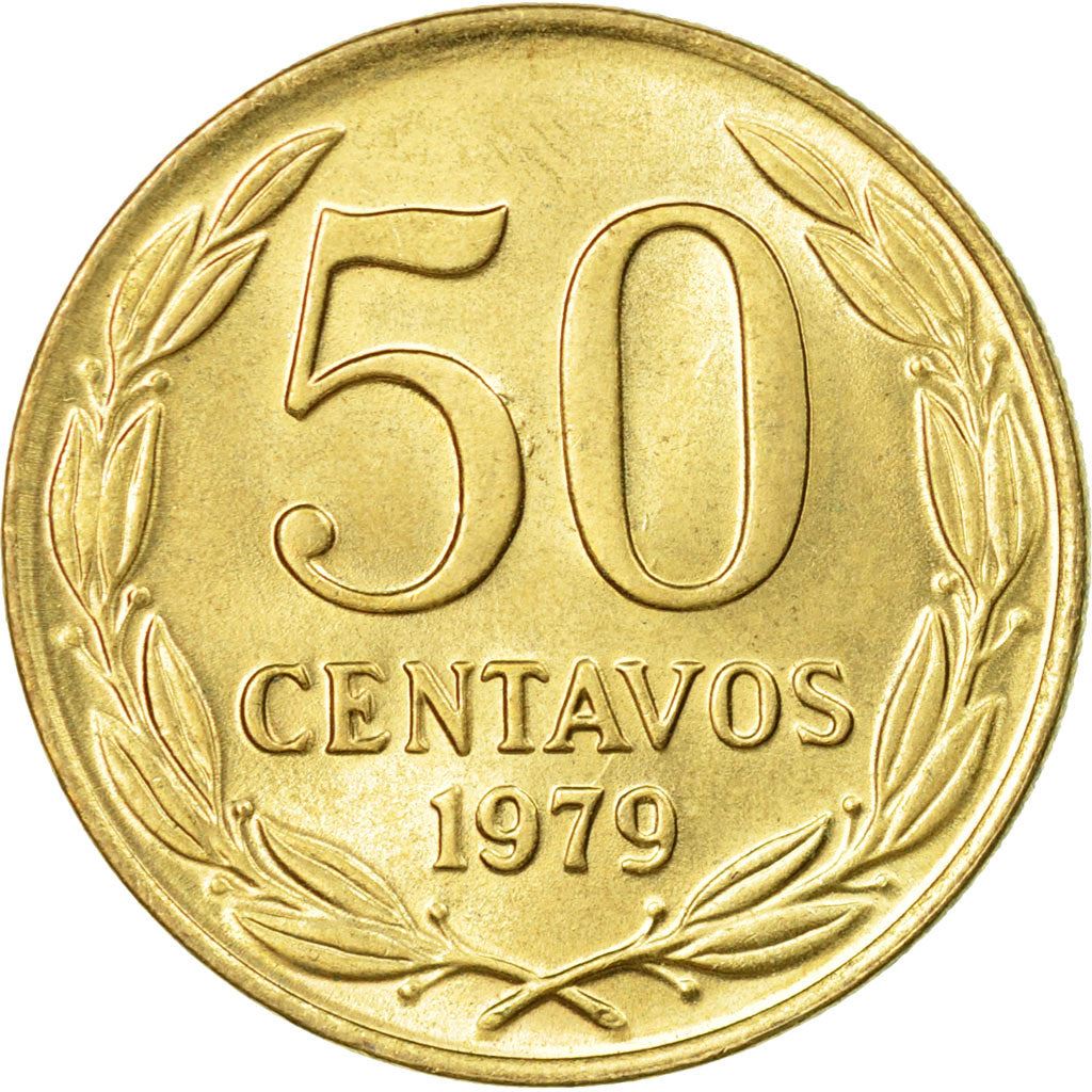 Chile | 50 Centavos Coin | Andean Condor | KM206a | 1978 - 1979