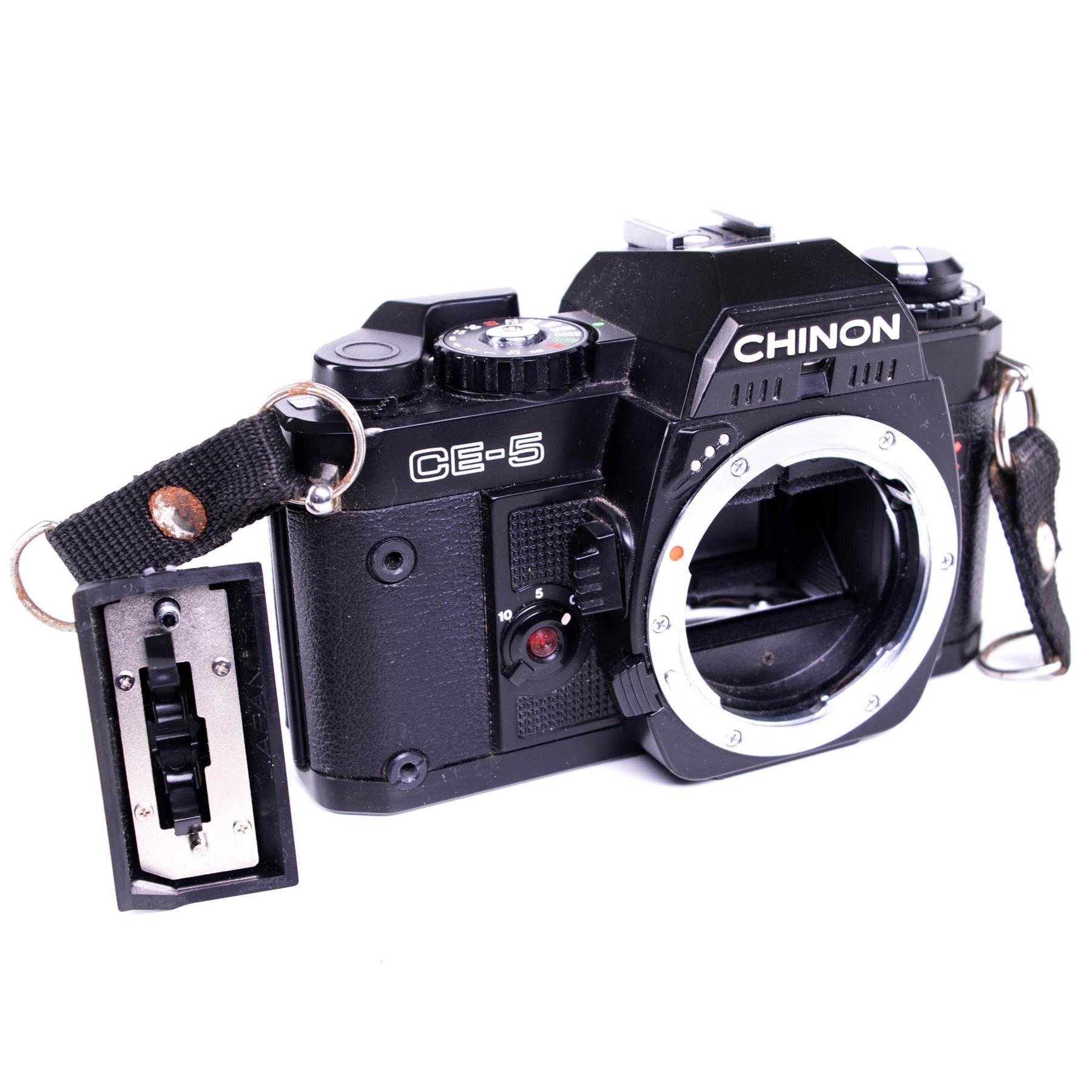 Chinon CE-5 Camera | Auto Chinon 50mm f1.7 lens | K mount | Black | Japan | 1982