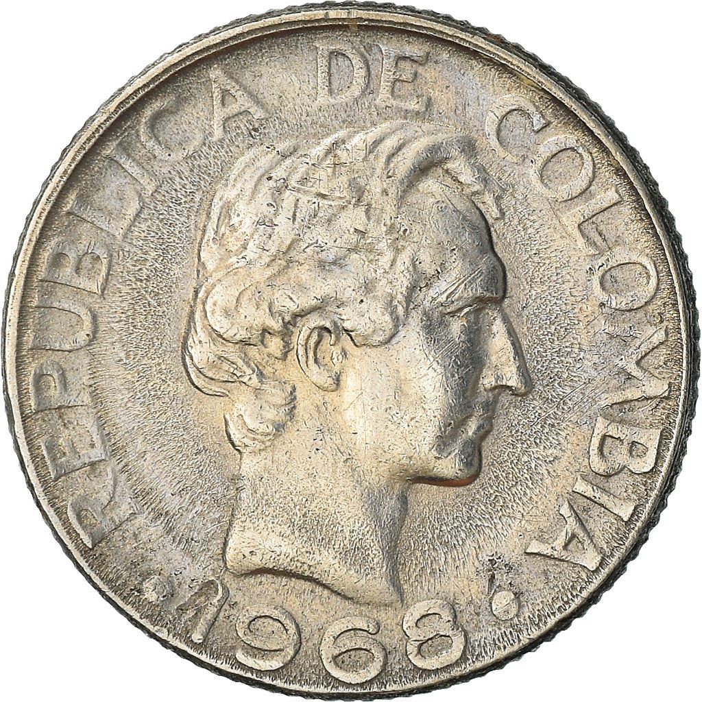 Colombia 10 Centavos Coin | Francisco de Paula Santander | 1967 - 1969