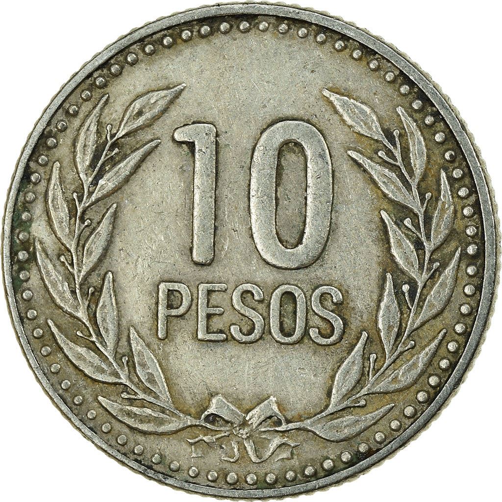 Colombia 10 Pesos | José Maria Córdoba | San Andrés Coin | 1981 - 1989