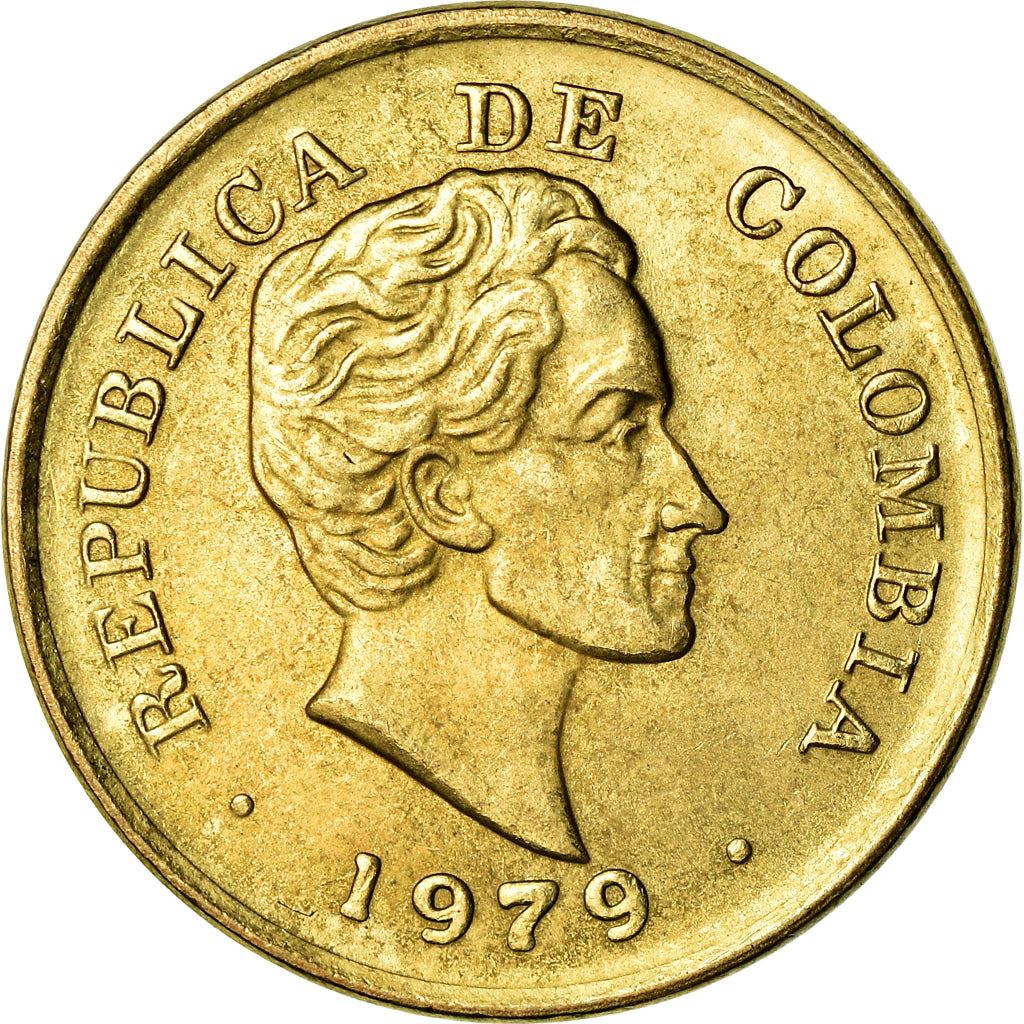 Colombia | 25 Centavos Coin |Simon Bolivar | Military Leader | Politician | Km:267 | 1979