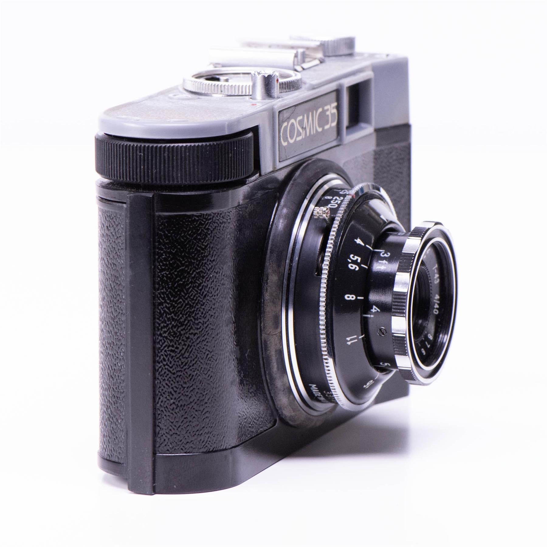 Cosmic 35 Camera | T-43 triplet 40mm f4 | Black | Soviet Union | 1963 - 1971