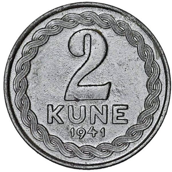 Croatia | 2 Kune Coin | Hrvatska | KM2 | 1941