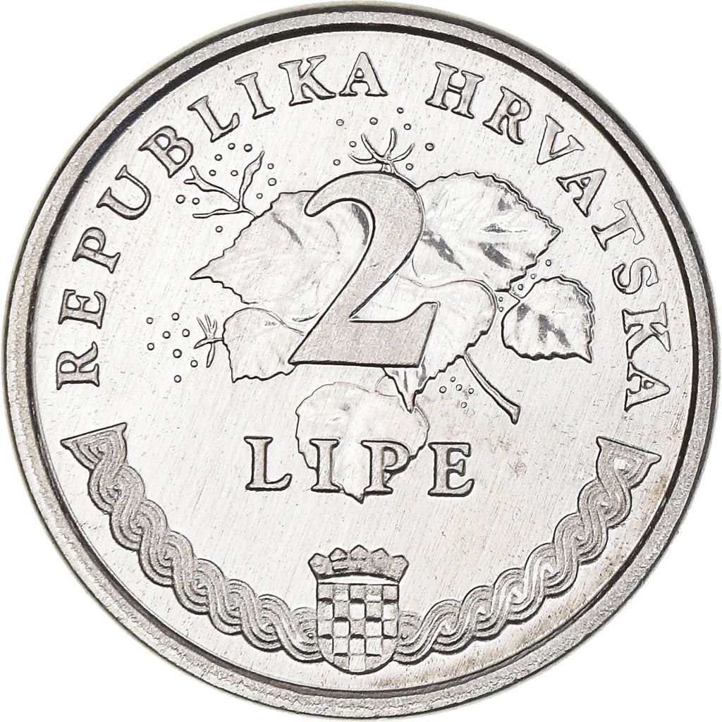 Croatia | 2 Lipe Coin | Hrvatska | Lush Grapes | KM4 | 1993 - 2021