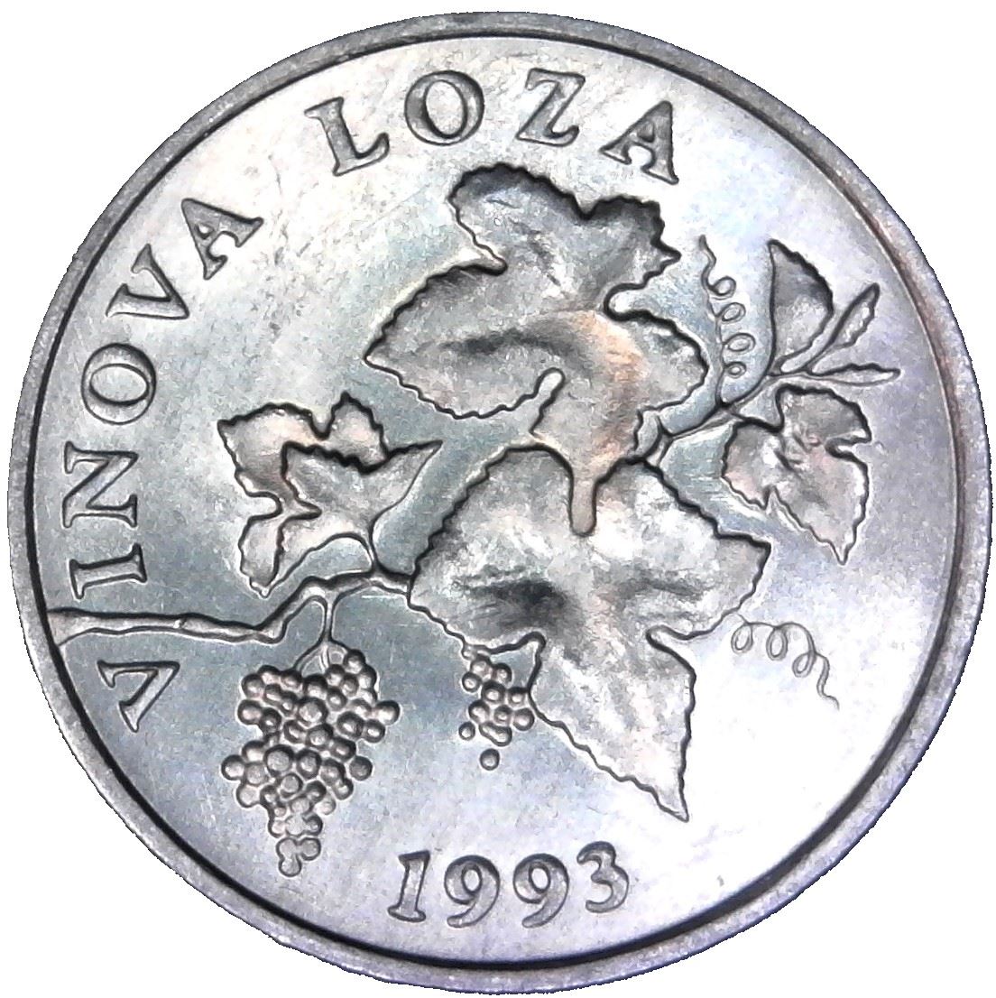 Croatia | 2 Lipe Coin | Hrvatska | Lush Grapes | KM4 | 1993 - 2021