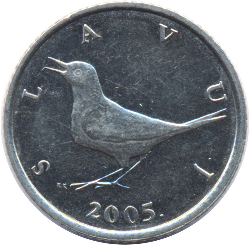 Croatia Coin Croatian 1 Kuna Marten Nightingale Bird KM9.1 199