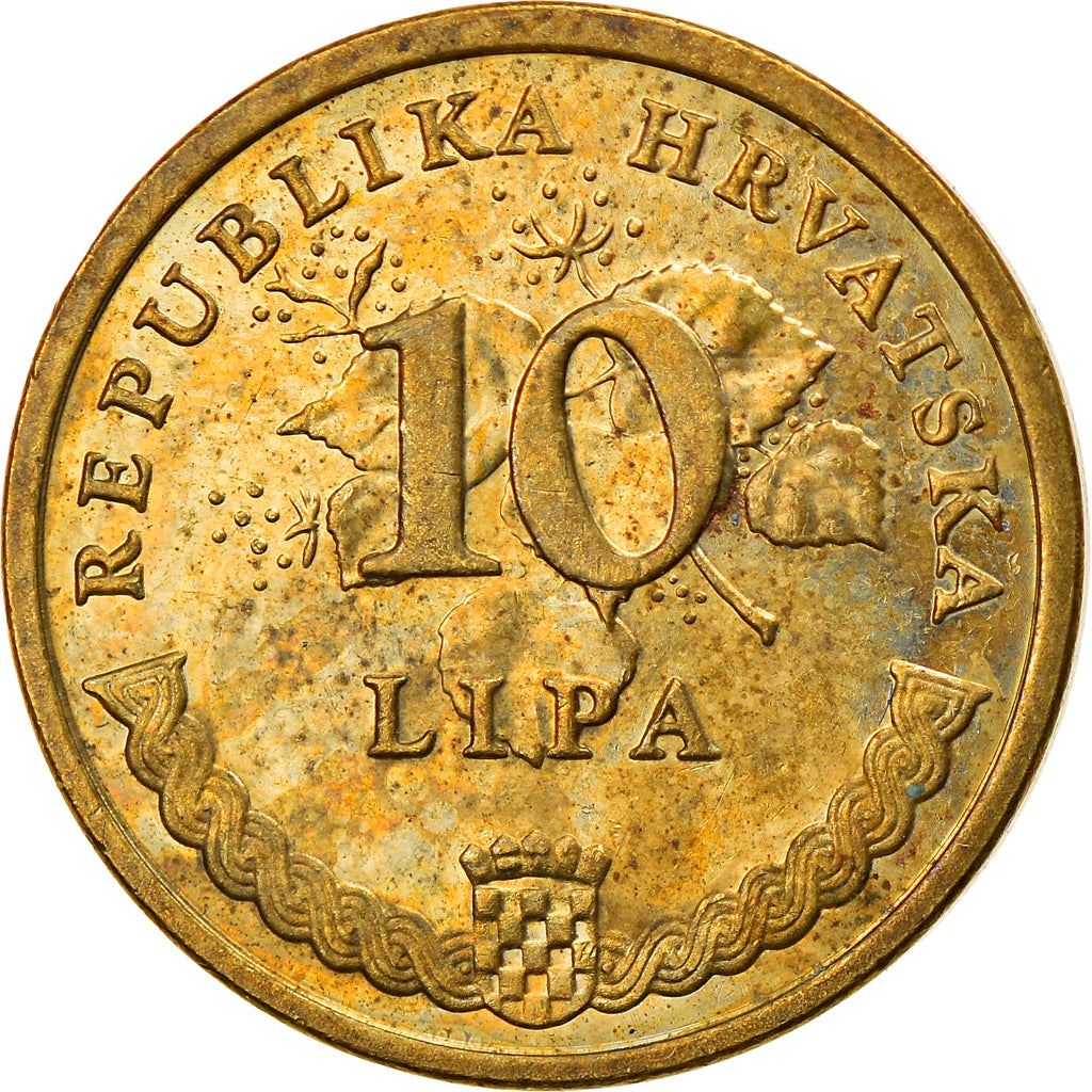 Croatia Coin Croatian 10 Lipa | Tobacco Plant | KM6 | 1993 - 2021