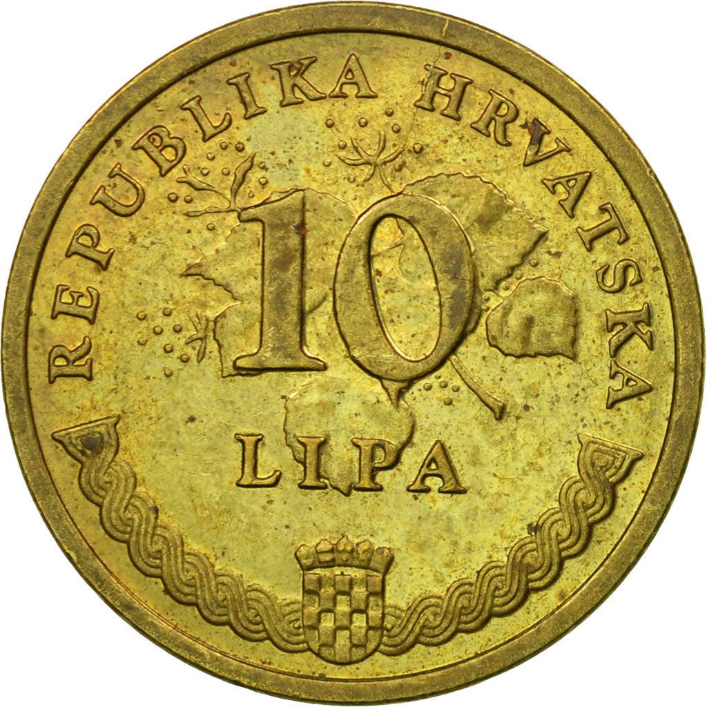 Croatia Coin Croatian 10 Lipa | Tobacco Plant | KM6 | 1993 - 2021