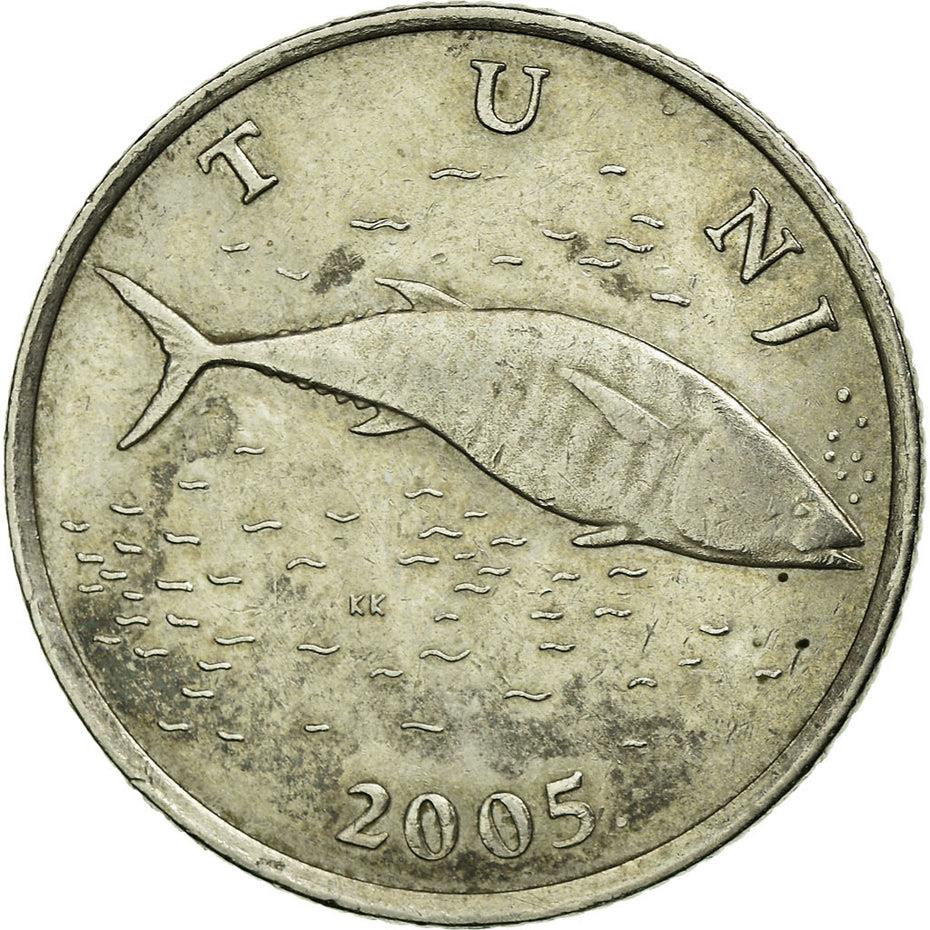 Croatia Coin Croatian 2 Kune | Marten | Tuna Fish | KM10 | 1993 - 2021