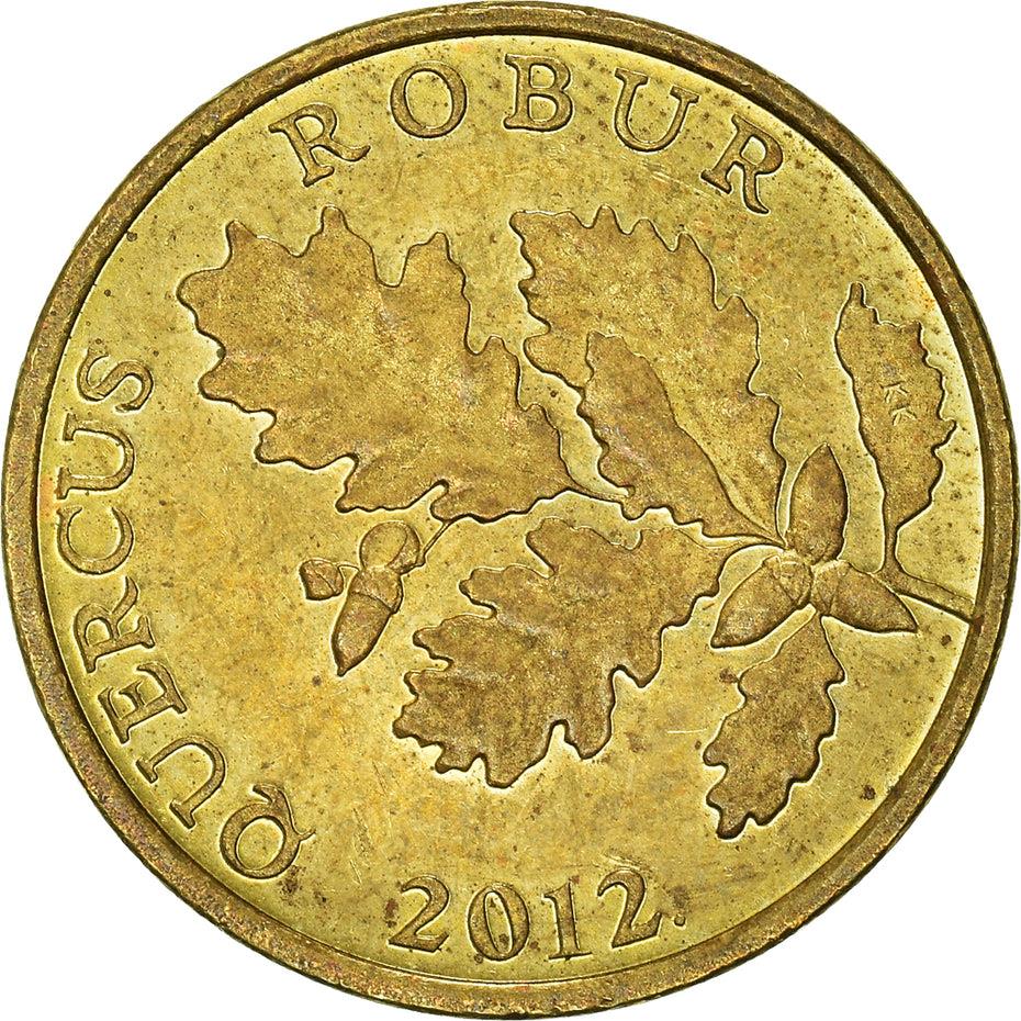 Croatia Coin Croatian 5 Lipa | Linden Branch | Red Oak | KM15 | 1994 - 2020