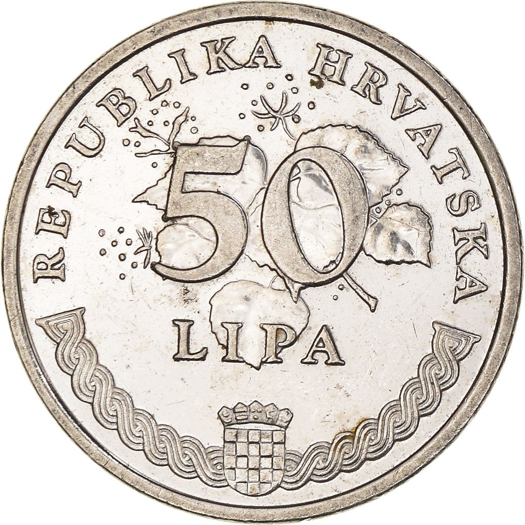 Croatia Coin Croatian 50 Lipa | Velebit Degenia | KM8 | 1993 - 2021