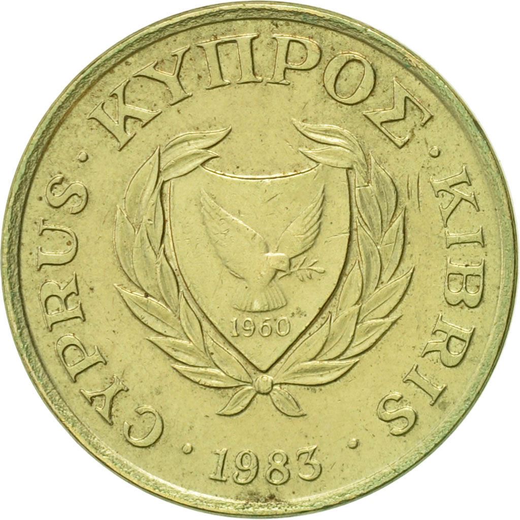 Cyprus 1 Cent Coin | KM53.1 | 1983