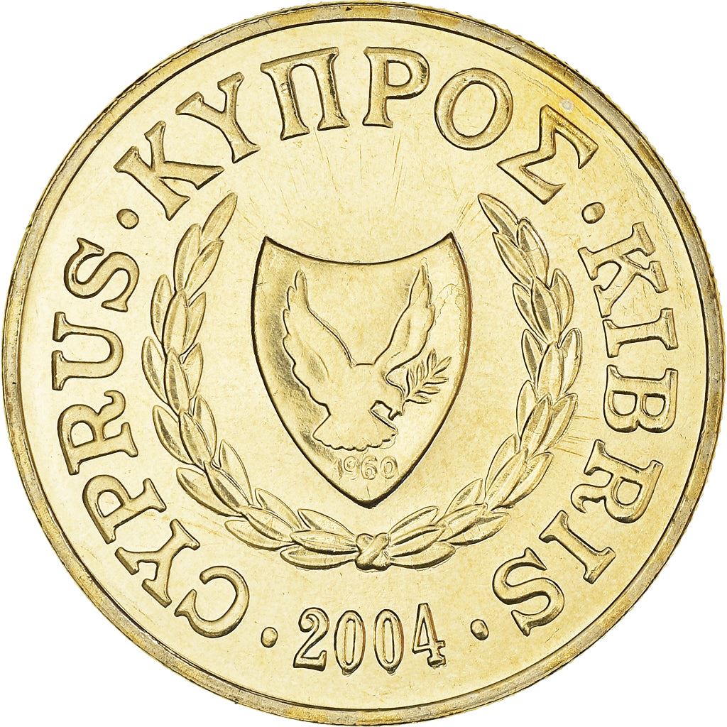 Cyprus 10 Cents Coin | Phini Village Vase | KM56.3 | 1991 - 2004