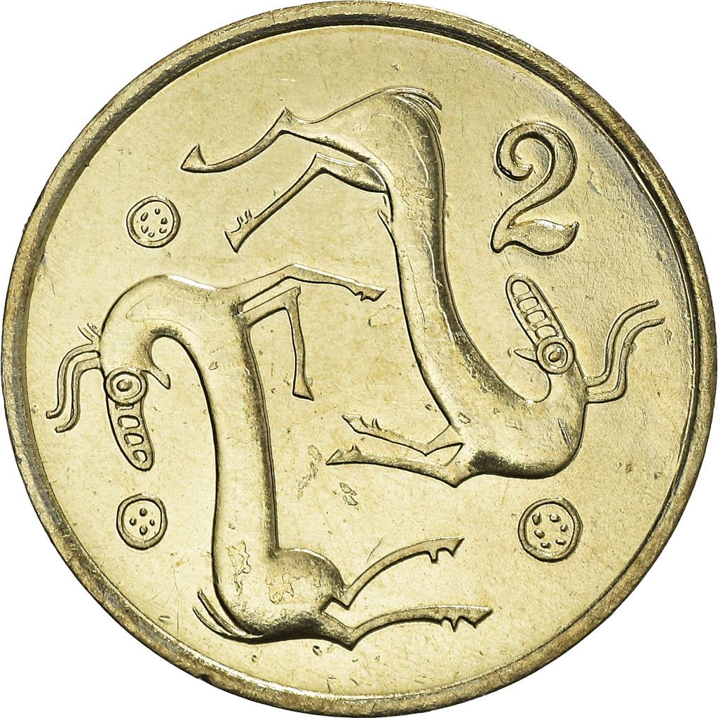 Cyprus 2 Cents Coin | Goat | KM54.1 | 1983