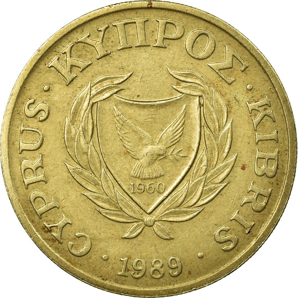 Cyprus | 20 Cents Coin | Zeno of Citium | KM62.1 | 1989 - 1990