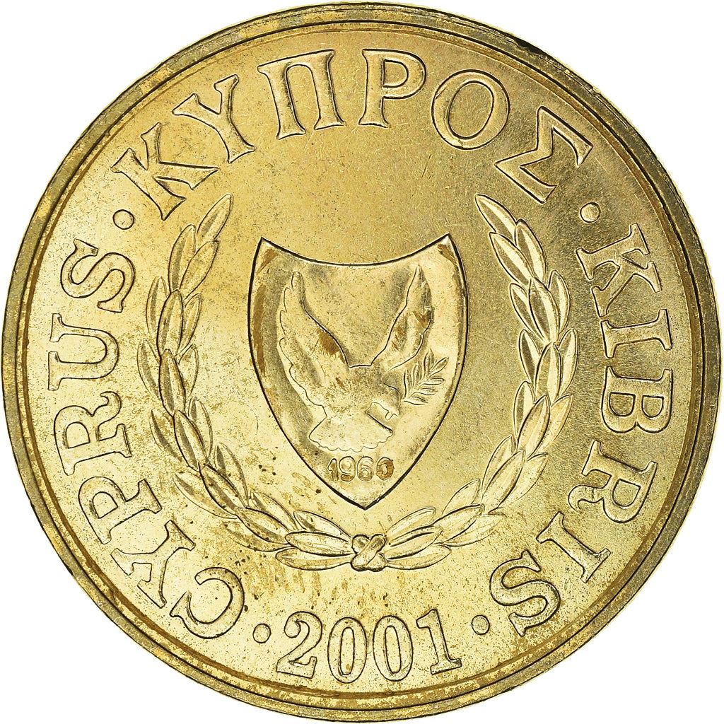 Cyprus | 20 Cents Coin | Zeno of Citium | KM62.2 | 1991 - 2004