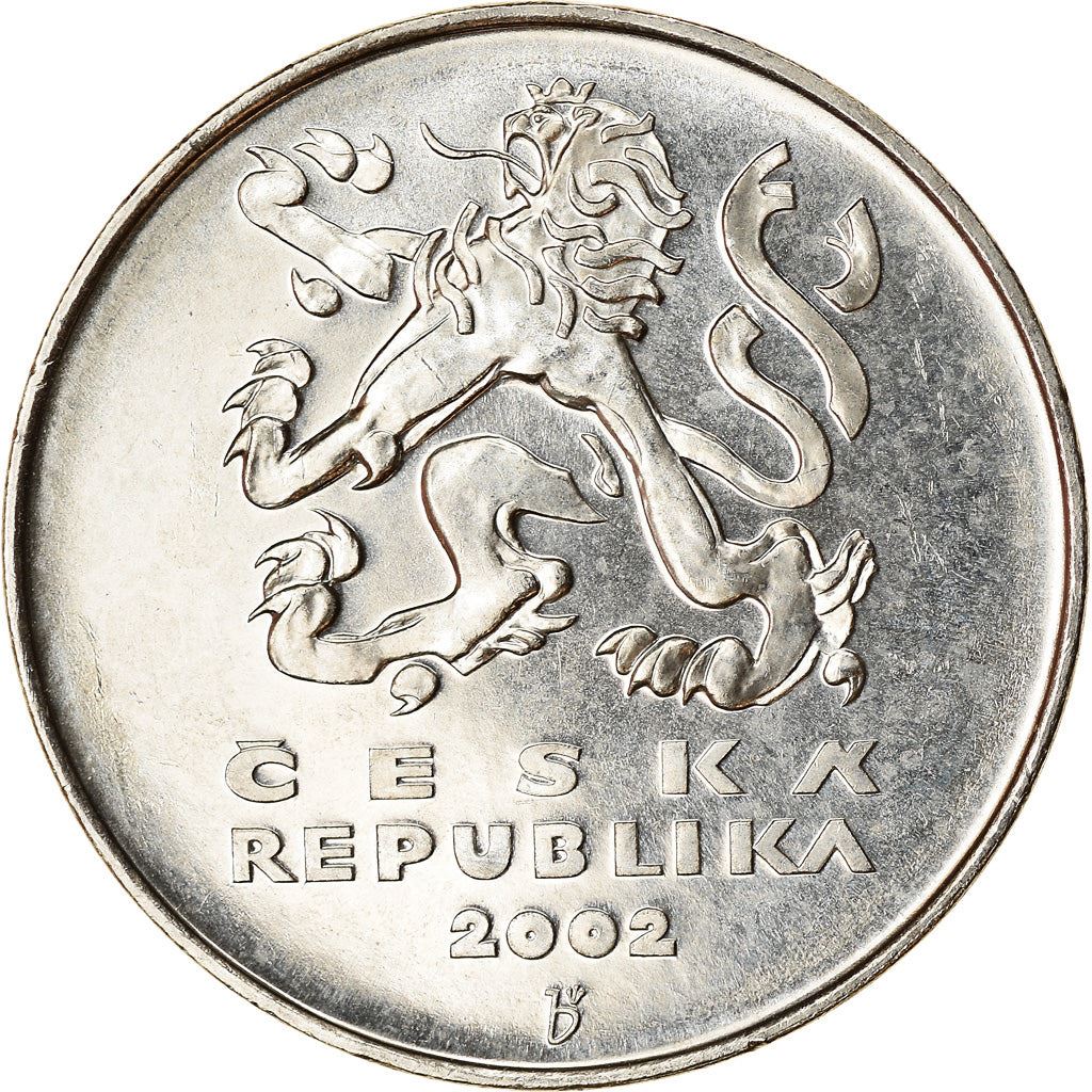 Czech Republic | 5 Korun Coin | Lion | Charles Bridges | Vltava River | KM8 | 1993 - 2021