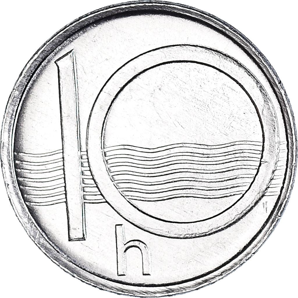 Czech Republic Coin Czech 10 Haleru | Lion | River | KM6 | 1993 - 2003