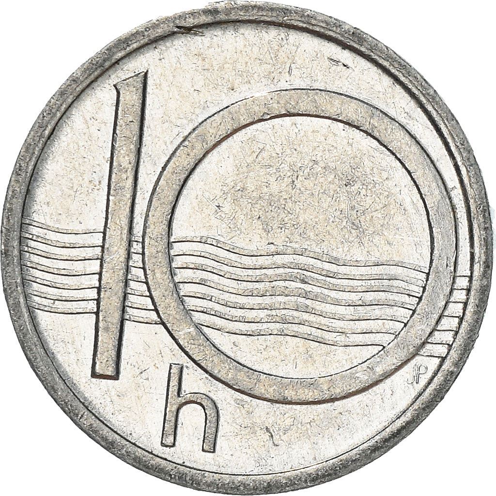 Czech Republic Coin Czech 10 Haleru | Lion | River | KM6 | 1993 - 2003