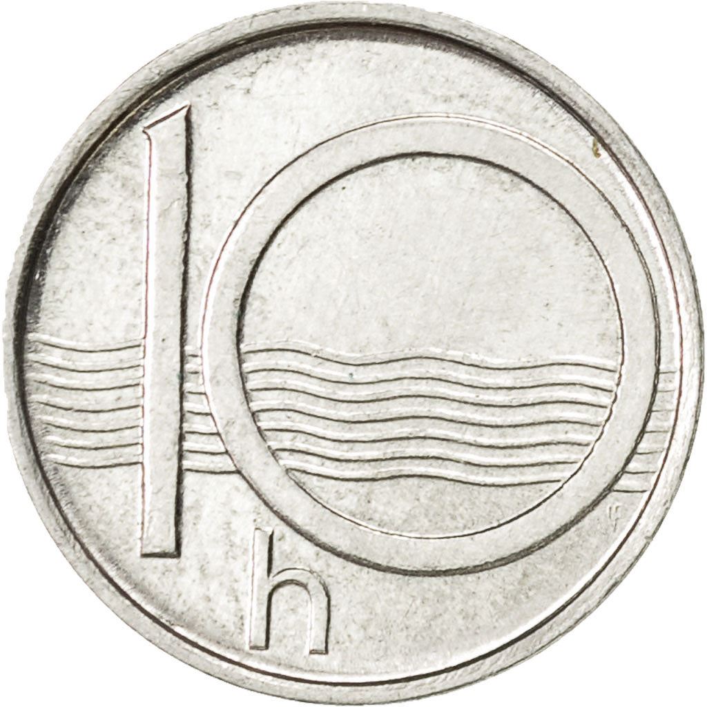 Czech Republic Coin Czech 10 Haleru | Lion | River | KM6 | 1993 - 2003