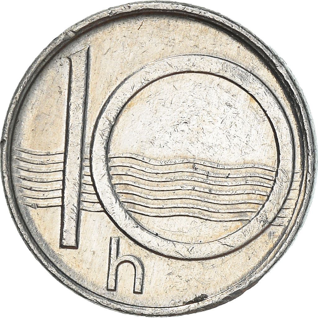 Czech Republic Coin Czech 10 Haleru | Lion | River | KM6 | 1993 - 2003