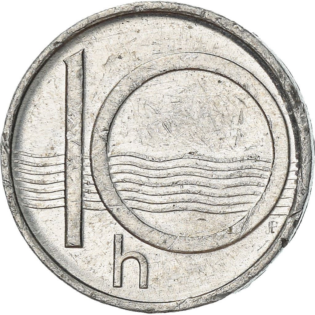 Czech Republic Coin Czech 10 Haleru | Lion | River | KM6 | 1993 - 2003