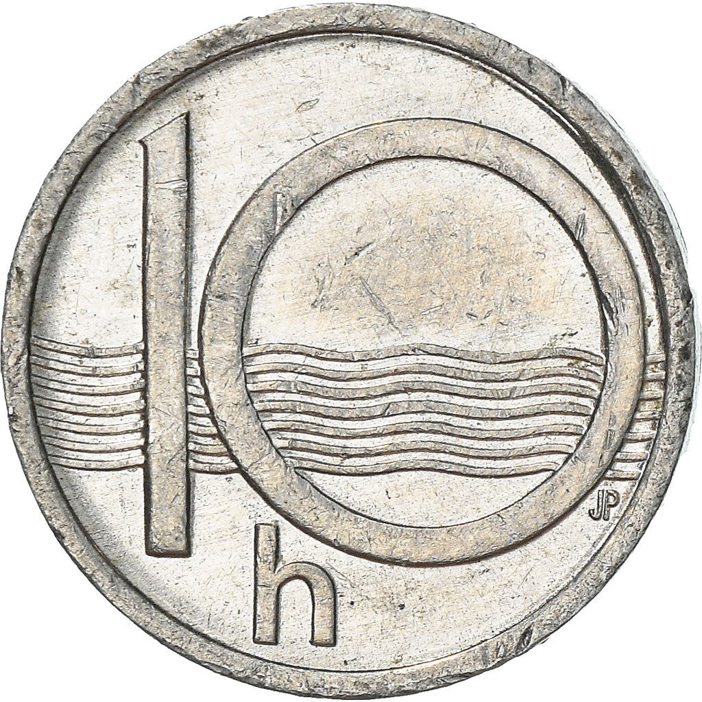 Czech Republic Coin Czech 10 Haleru | Lion | River | KM6 | 1993 - 2003