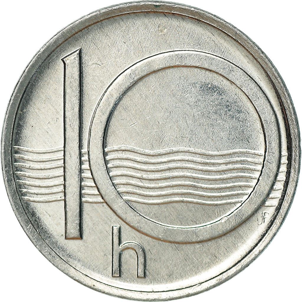 Czech Republic Coin Czech 10 Haleru | Lion | River | KM6 | 1993 - 2003